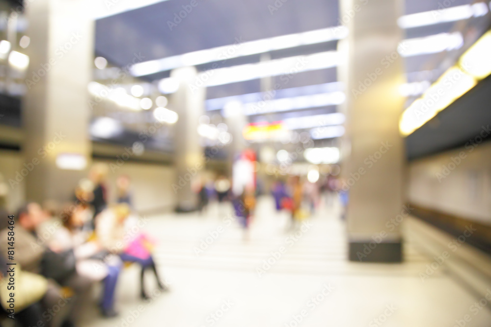 Background of metro station