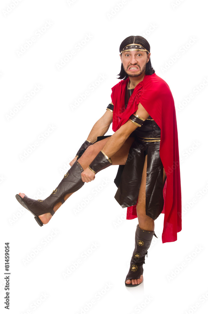 Gladiator isolated on white Gladiator isolated on white