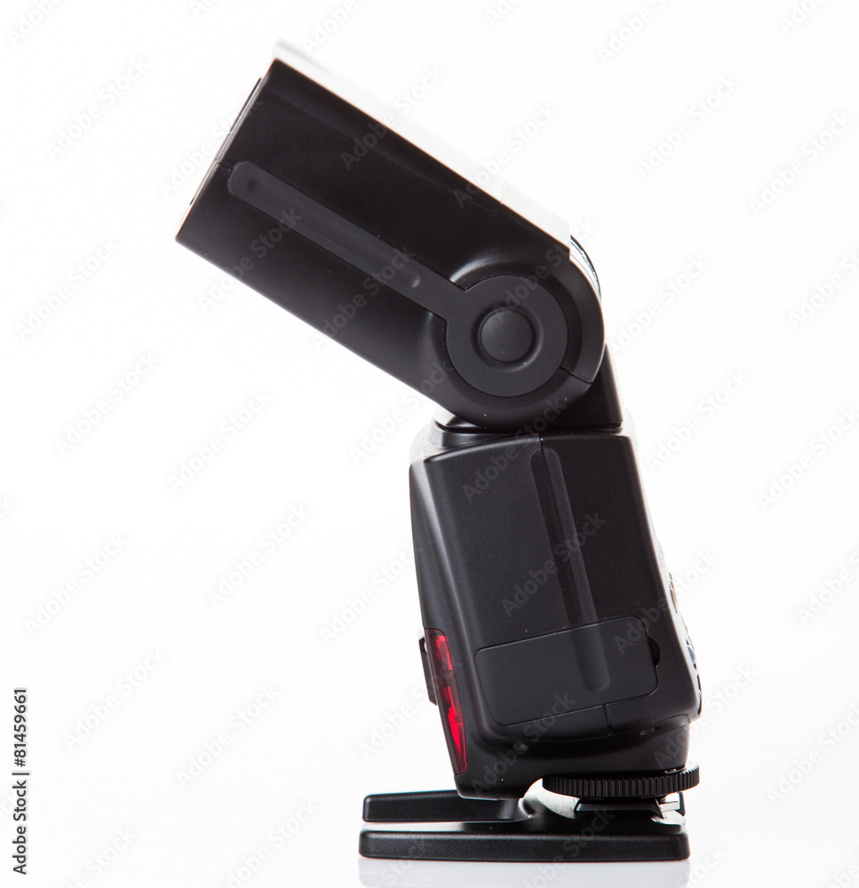 Photo camera flash isolated on white Photo camera flash isolated on white