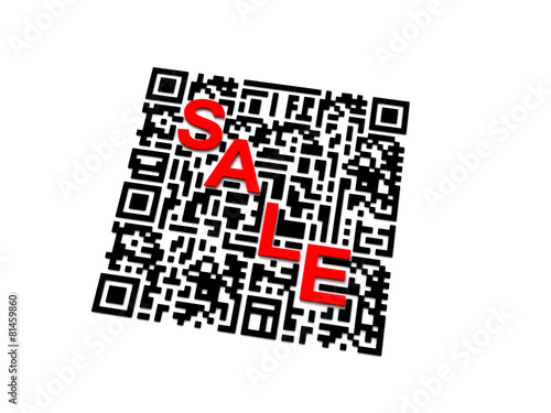 QR code with SALE word