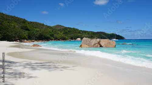 tropical beach anse lazio