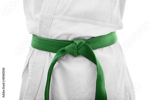 Green belt karate photo