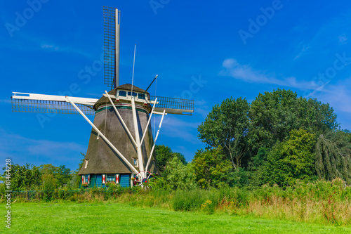 Windmill in Amsterdam, Holland, Netherlands