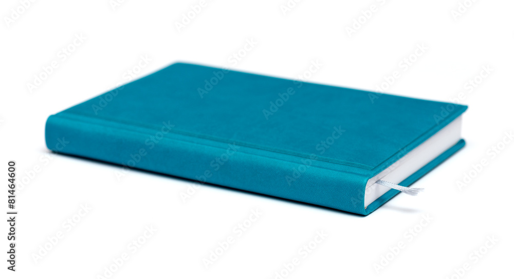 isolated blue notebook on white isolated blue notebook on white