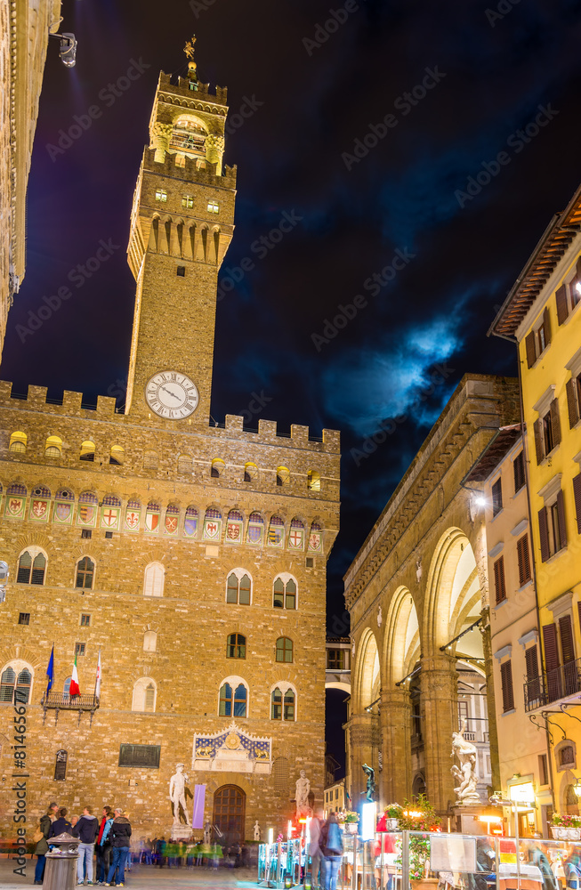 View of the Tower of Arnolfo in Florence - Italy