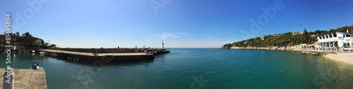 Fototapeta Naklejka Na Ścianę i Meble -  Duino harbor beach - Trieste Italy