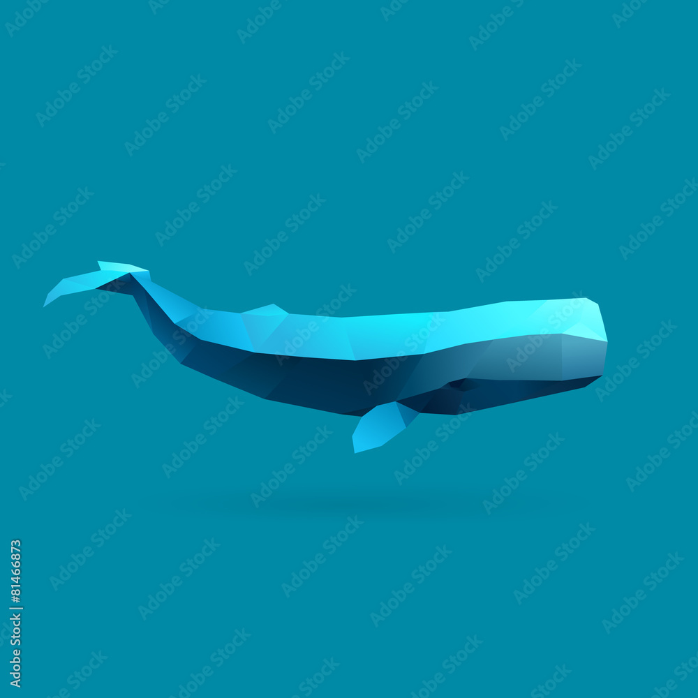 Naklejka premium sperm whale