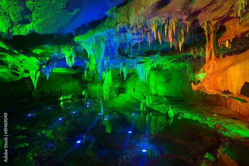 The China cave, geological landscape,