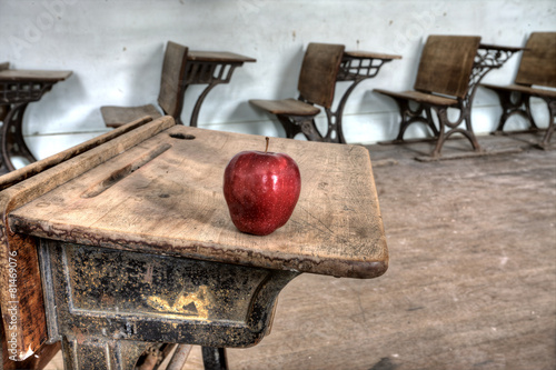 Abandoned School House red apple photo