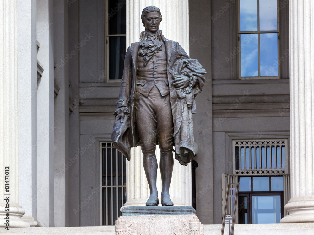 US Treasury Department Alexander Hamilton Statue Washington DC US Treasury Department Alexander Hamilton Statue Washington DC