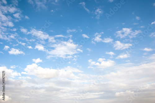 blue sky with cloud closeup © snvv