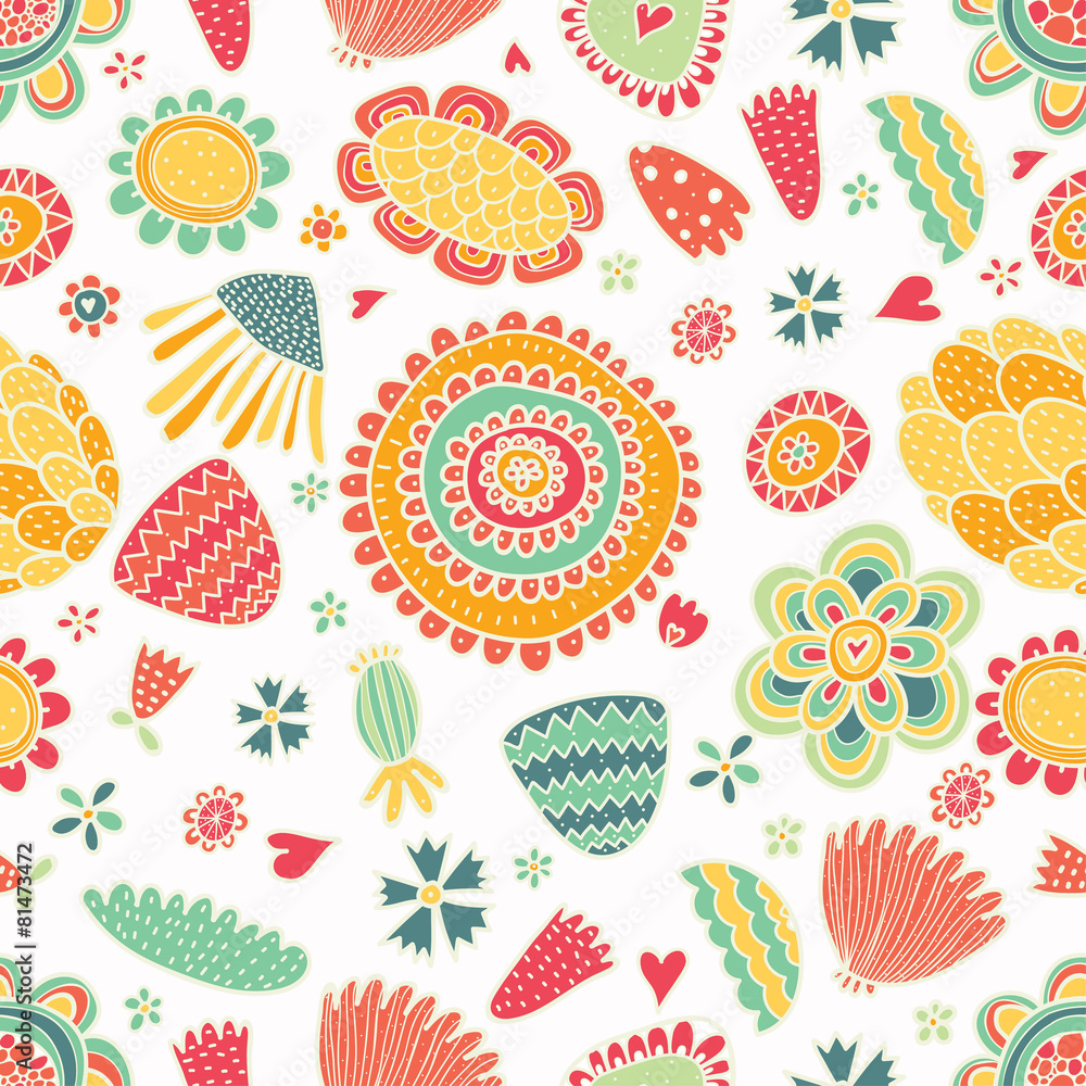 Spring seamless pattern. Spring seamless pattern.