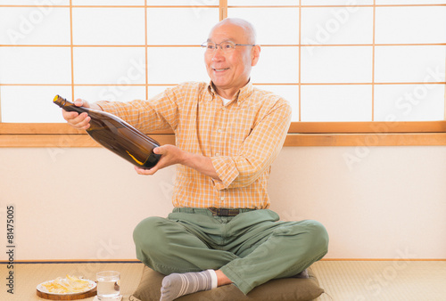 Cuadro en lienzo 酔っ払いのオヤジ