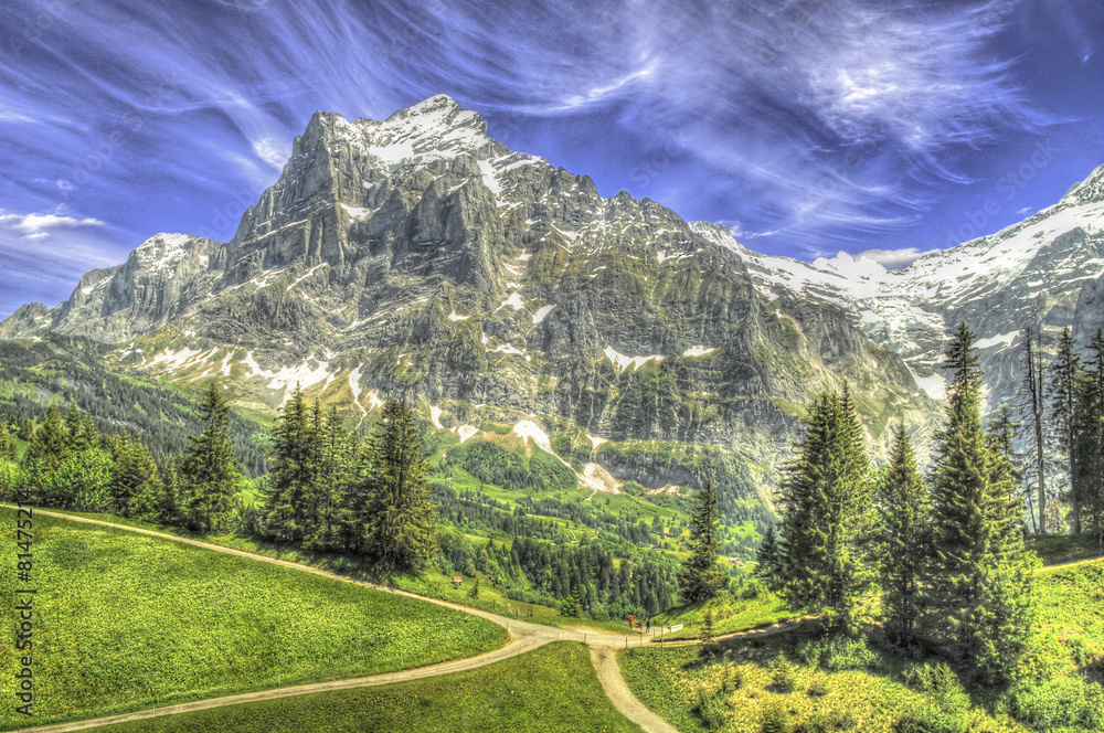 Wandern im Berner Oberland in der Schweiz