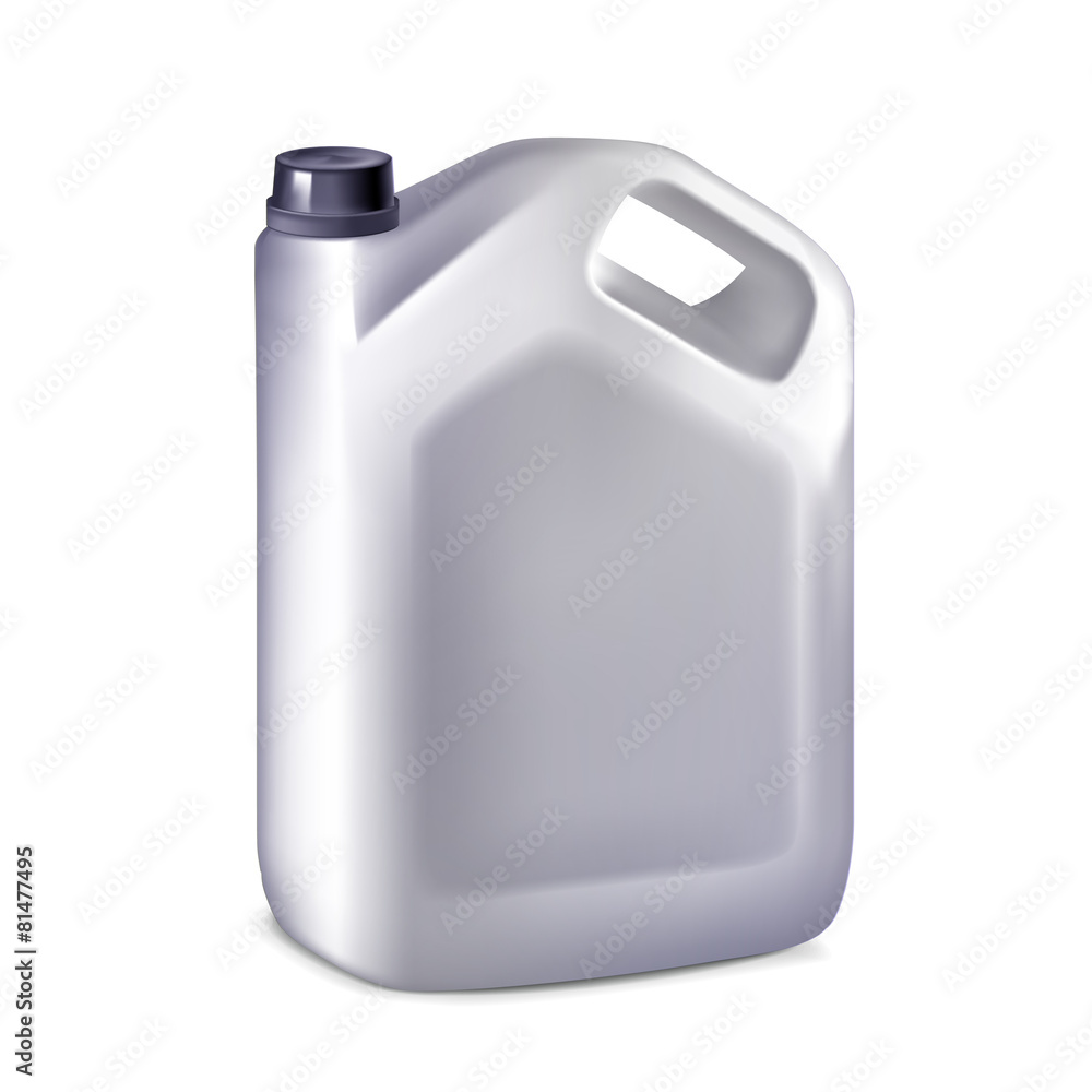 Plastic canister isolated on white background, vector Plastic canister isolated on white background, vector