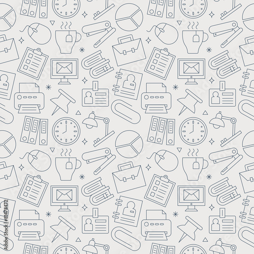 office line icon pattern set