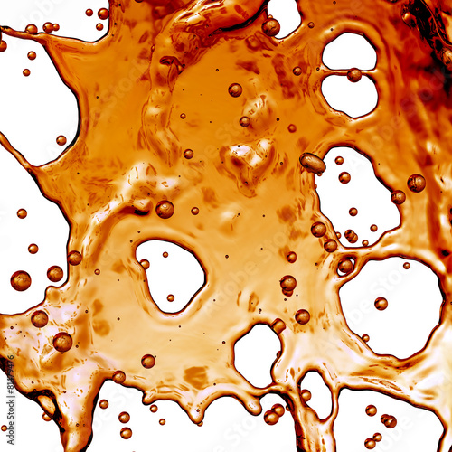 Liquid Splash. Alcohol, Tea, Cola.