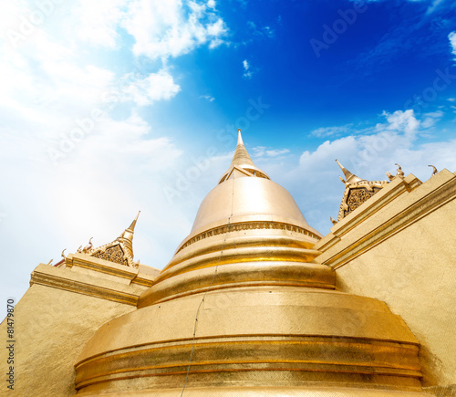 A golden pagoda  Grand Palace  Bangkok  Thailand