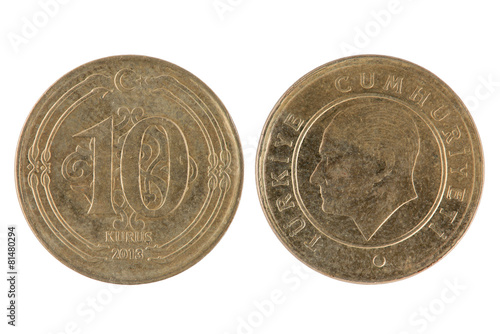 Wallpaper Mural Turkish 10 Kurus Coin Torontodigital.ca