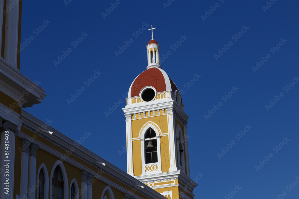 Obraz premium Cathedral of Granada, Outdoors view, Nicaragua, Central America.