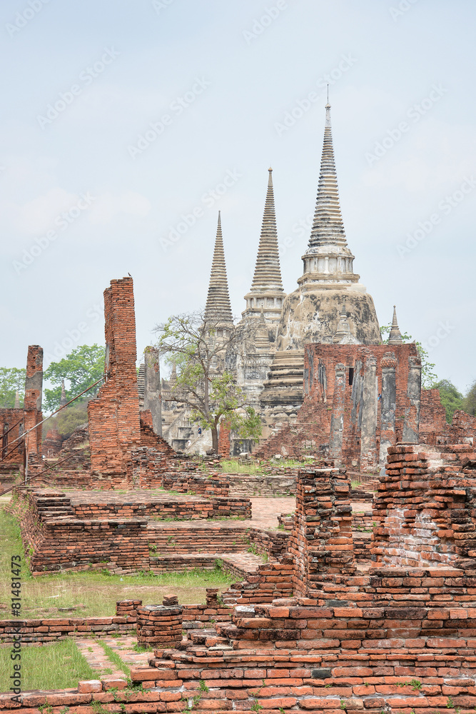 Obraz premium Wat Phra Sri Sanphet, Ayutthaya,Thailand