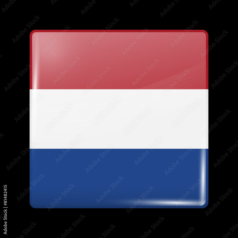 Flag of Netherlands. Glossy Icons Flag of Netherlands. Glossy Icons