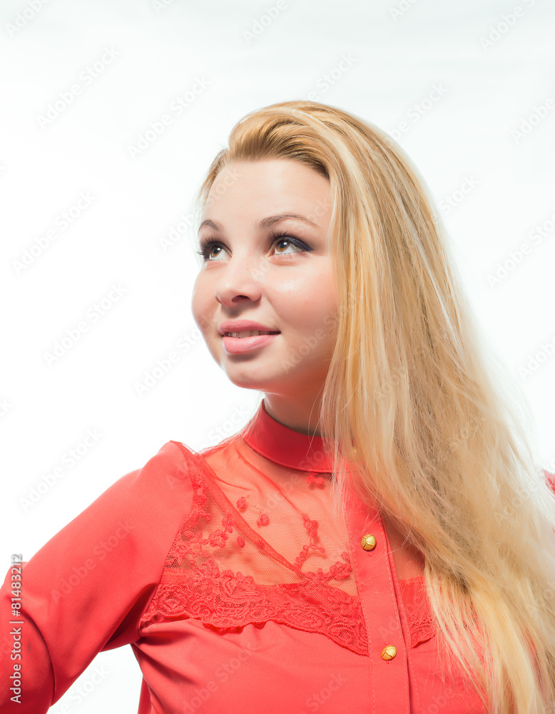 Beautiful business woman with long hair Beautiful business woman with long hair