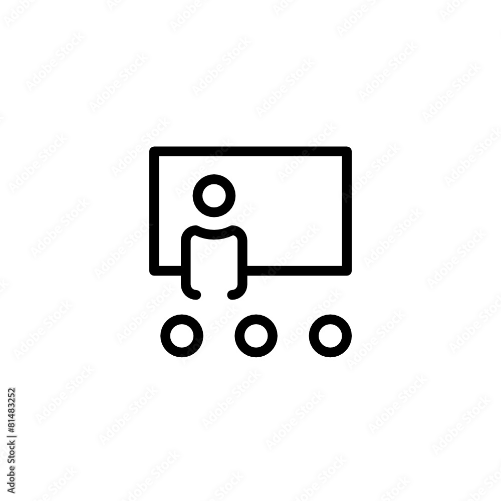Class - Trendy Thin Line Icon Class - Trendy Thin Line Icon