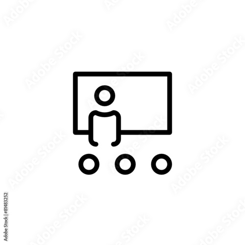 Class  - Trendy Thin Line Icon