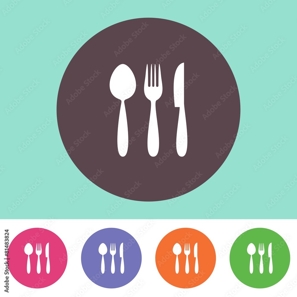 Vector cutlery icon Vector cutlery icon