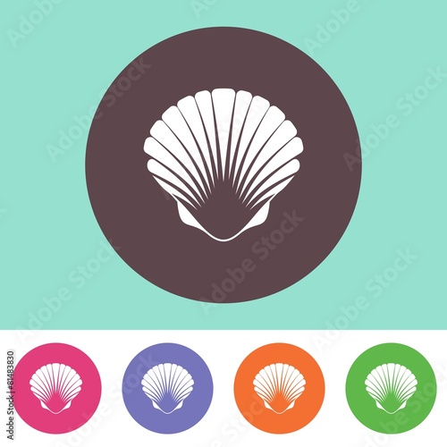 Vector scallop icon