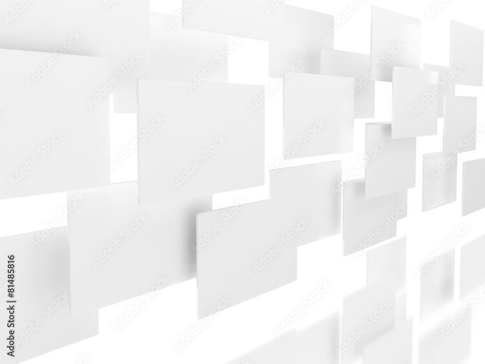 White panels on white White panels on white