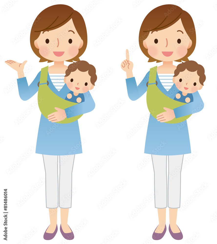 子育てする主婦 ママ 表情ポーズ 子育てする主婦 ママ 表情ポーズ