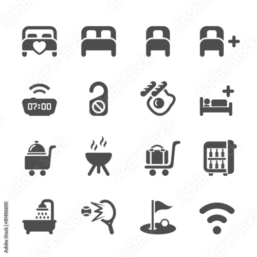 hotel service icon set 10, vector eps10