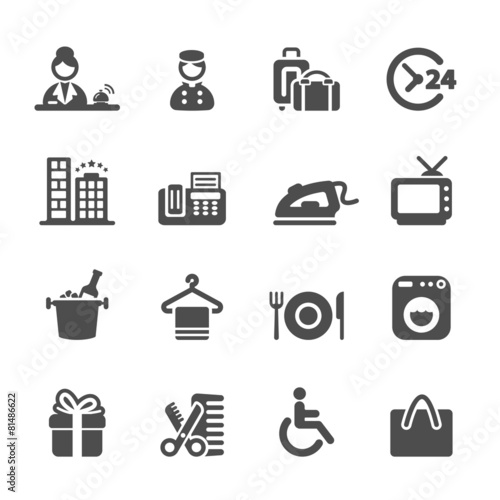 hotel service icon set 9, vector eps10