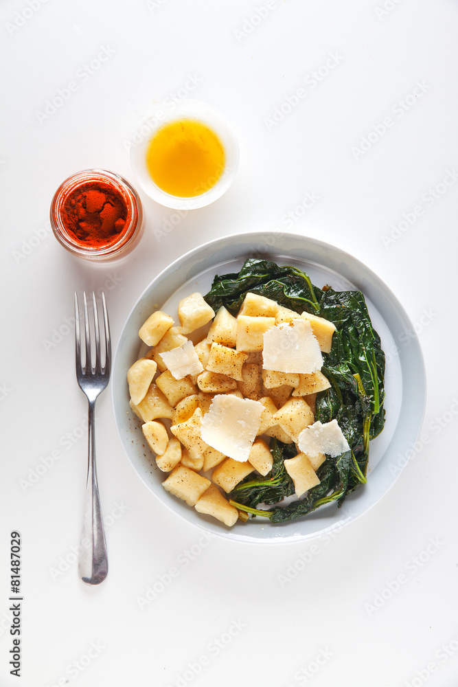 potato gnocchi with turnip greens and cheese potato gnocchi with turnip greens and cheese