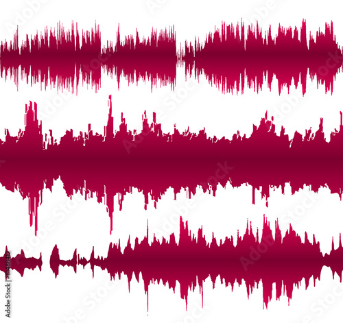 Colorful waveform