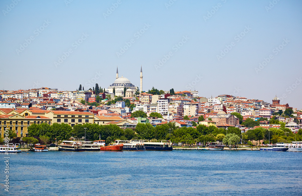 The view across Golden Horn, Istanbul