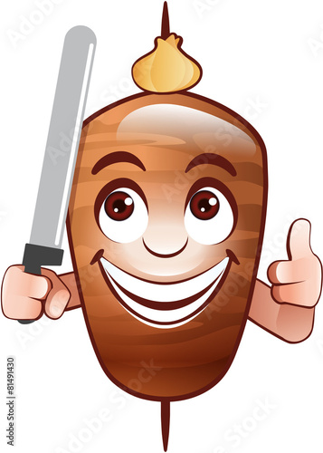 smiling Döner mit Messer