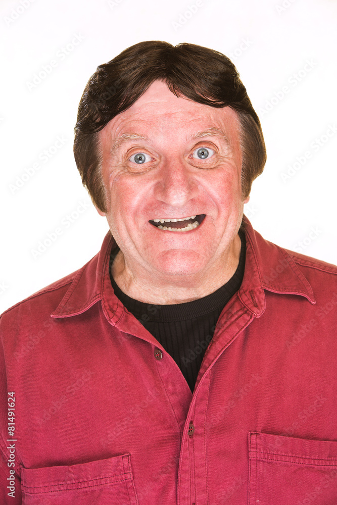 Obraz premium Surprised Mature Man