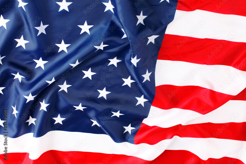 Obraz premium Close up of American flag