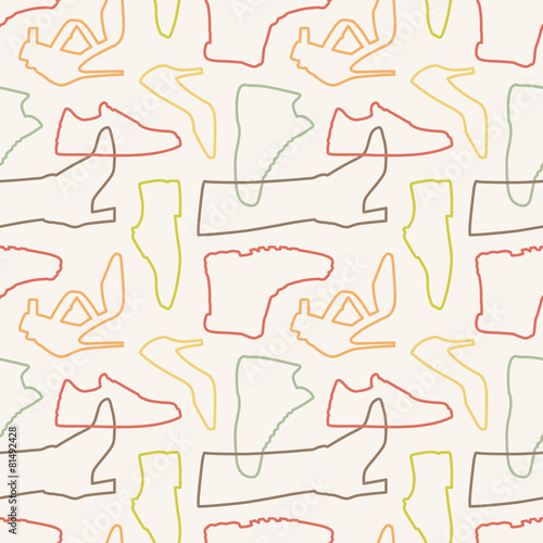 Seamless shoe pattern
