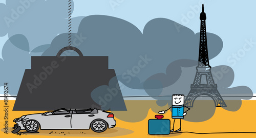 Air pollué aux particules fines