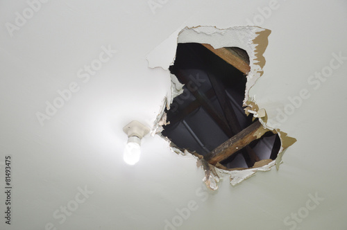 hole on the ceiling