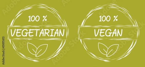 Vegetarian and vegan symbols