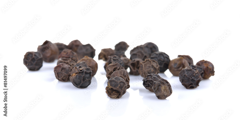 Black pepper isolated on white background Black pepper isolated on white background
