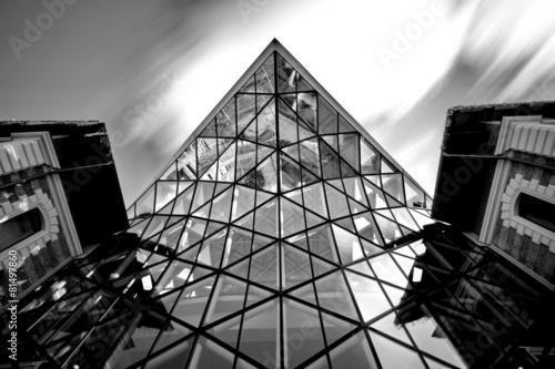 Photography Budapest, Hungary - January 31, 2015: Modern whale shaped buildi