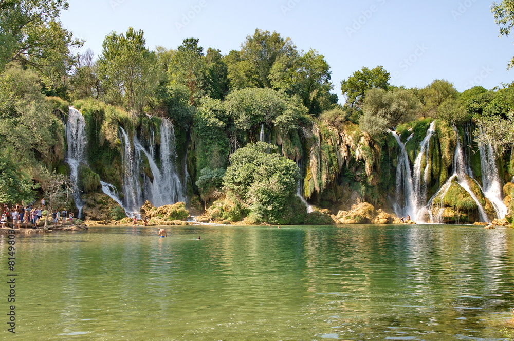 Naklejka premium Kravice waterfalls in Bosnia Herzegovina