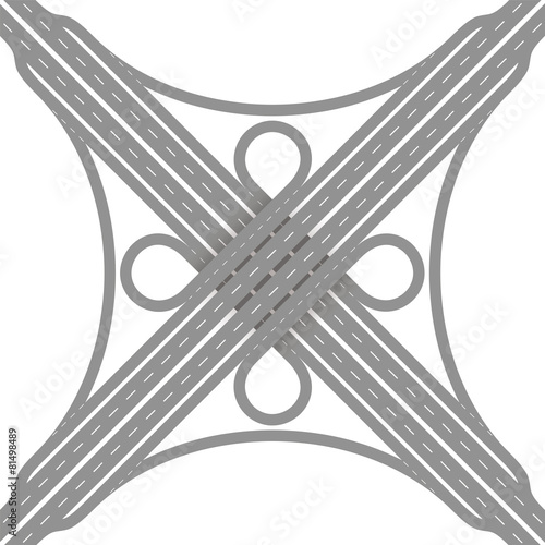 Cloverleaf Interchange Road Junction