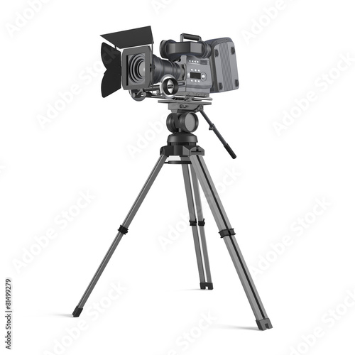Movie camera isolated